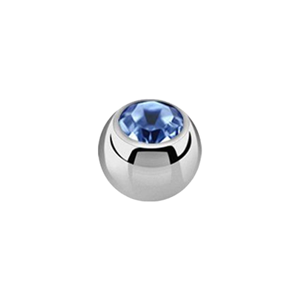Titanium Dermal Top Jewel Ball 1.2mm x 3mm