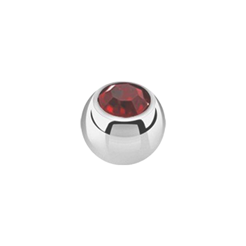 Titanium Dermal Top Jewel Ball 1.2mm x 3mm