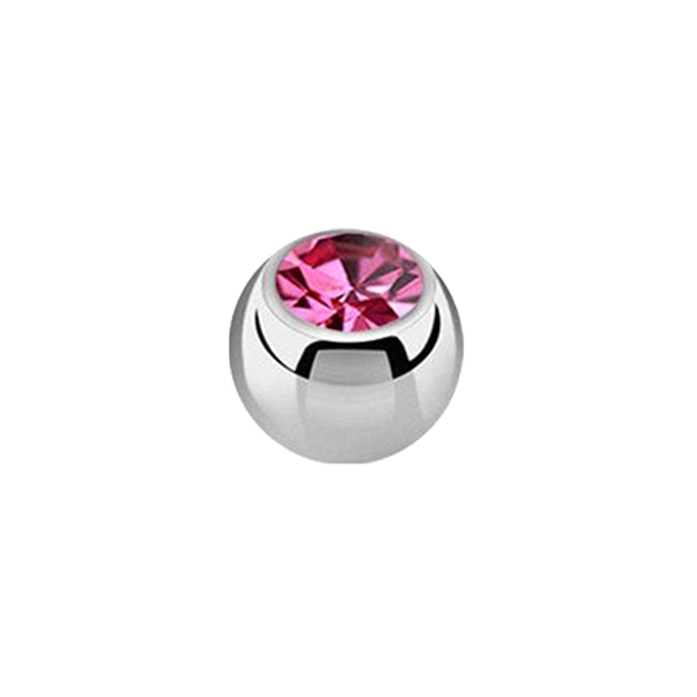 Titanium Dermal Top Jewel Ball 1.2mm x 3mm
