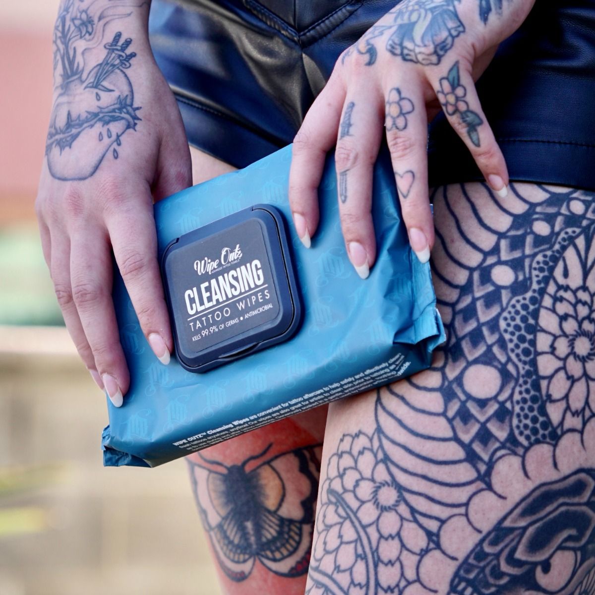 Wipe Outz Antibacterial Cleansing Tattoo Wipes (40)