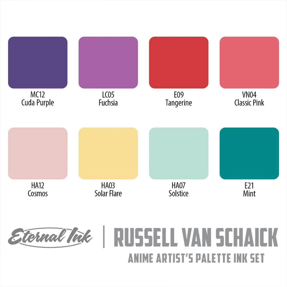 Eternal Ink Russell Van Schaick 8 Colour Set 1oz