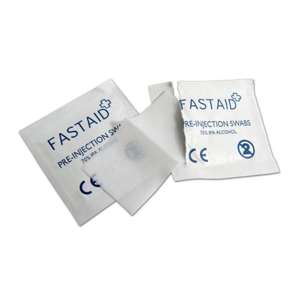 Fast Aid Alcohol 2ply 3 x 3cm Swabs 100