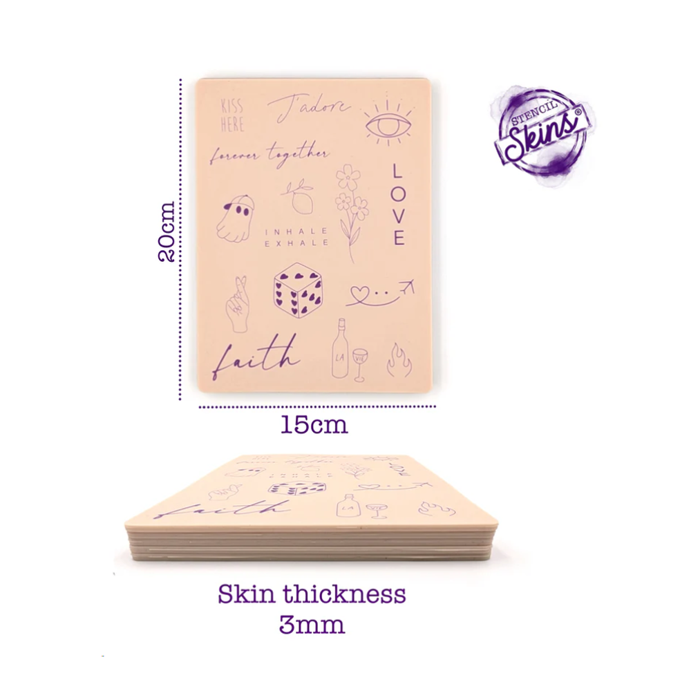 Stencil Skins Fine-Line Set (5 A5 Sheets)