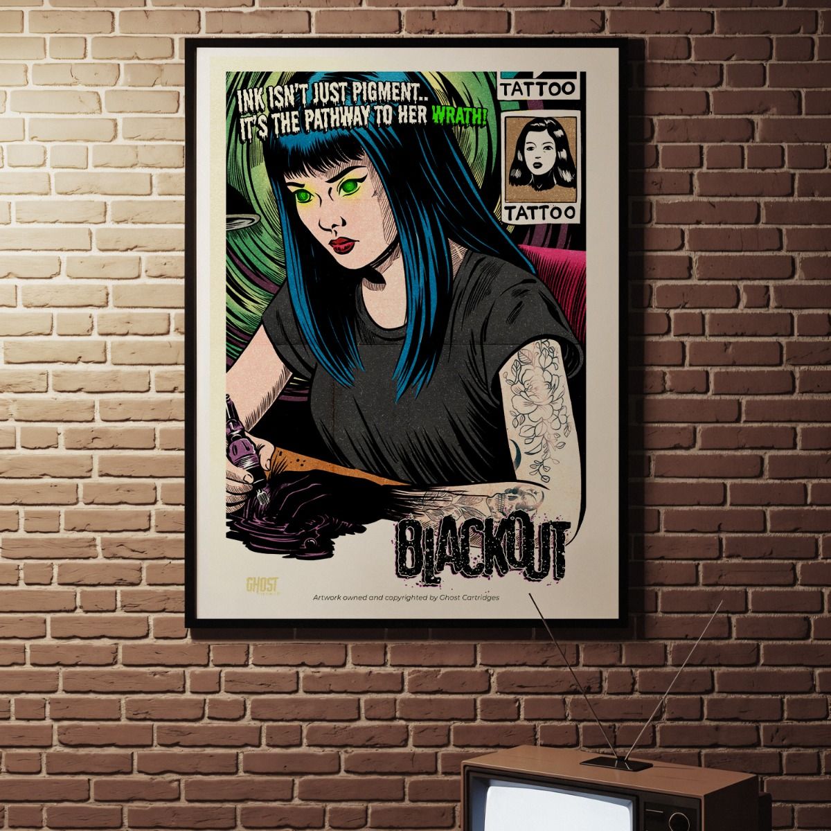 Ghost Cartridges Move Poster - Blackout A3