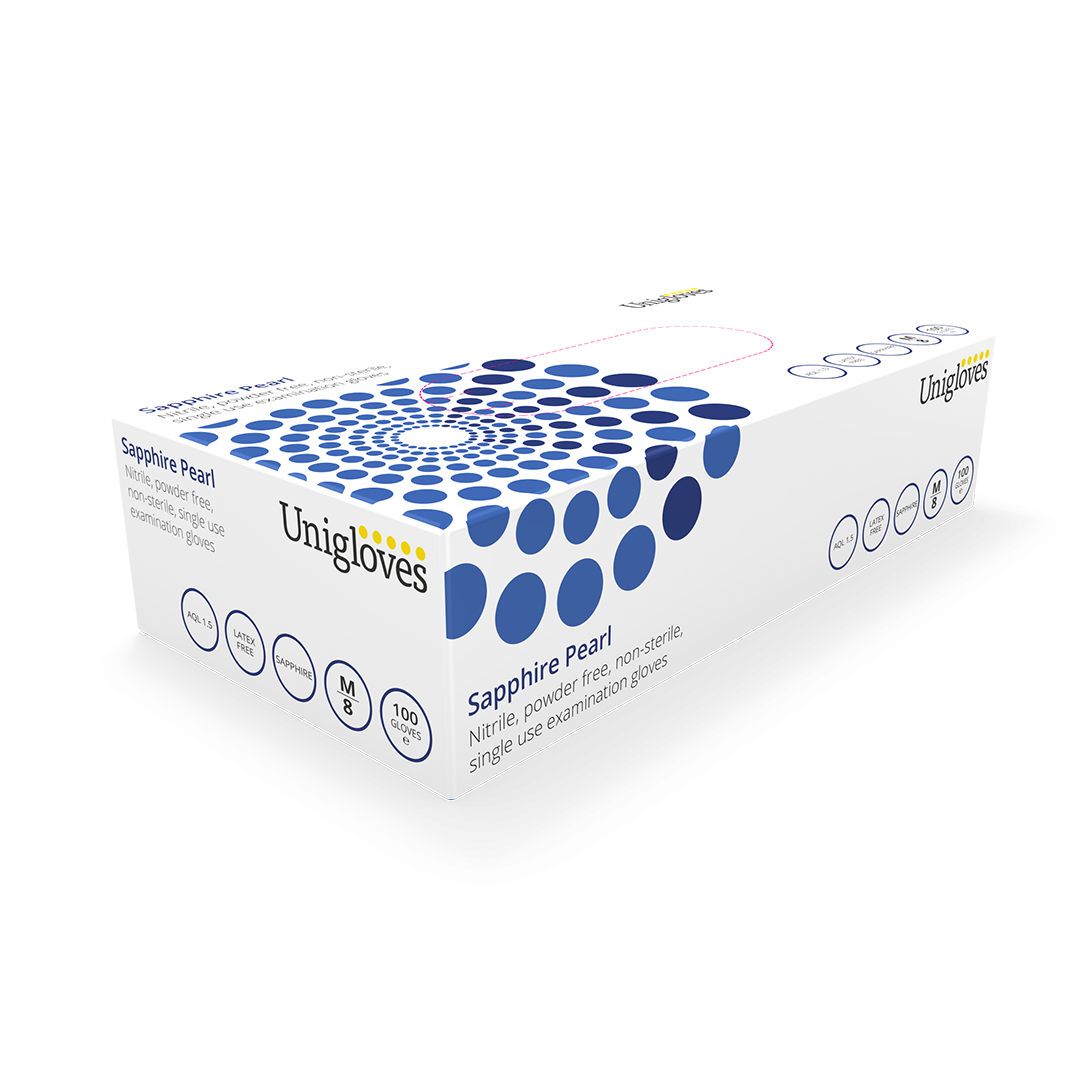 Sapphire Pearl Nitrile Gloves
