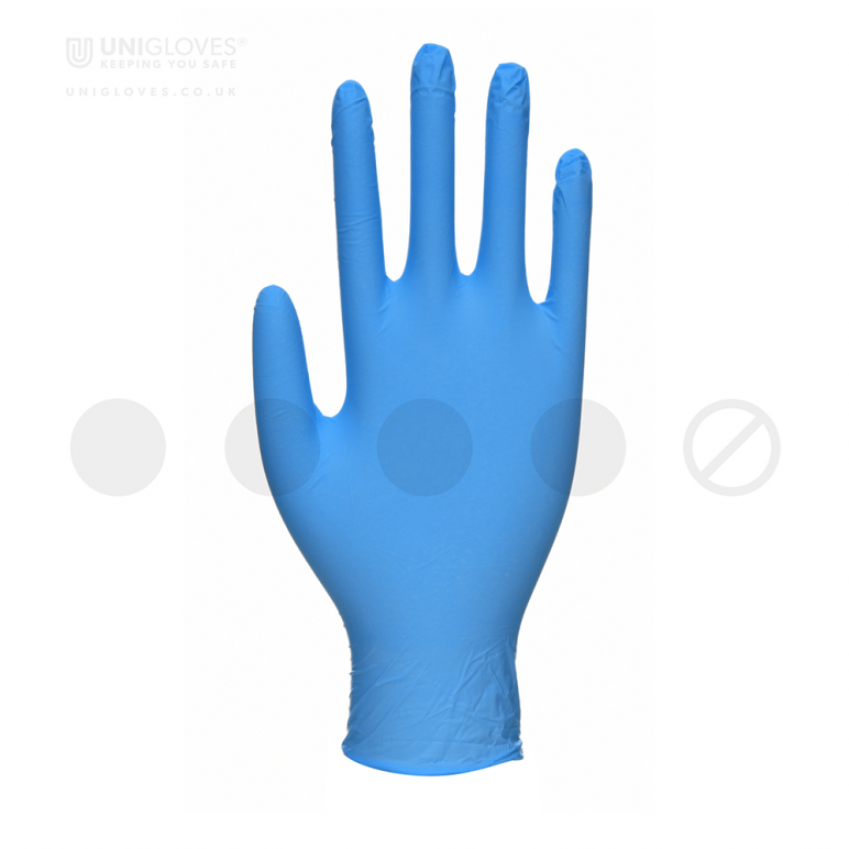 Blue P F Unicare Nitrile Gloves (100)
