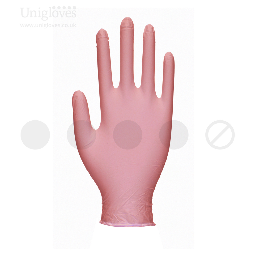 Pink Pearl Nitrile Gloves