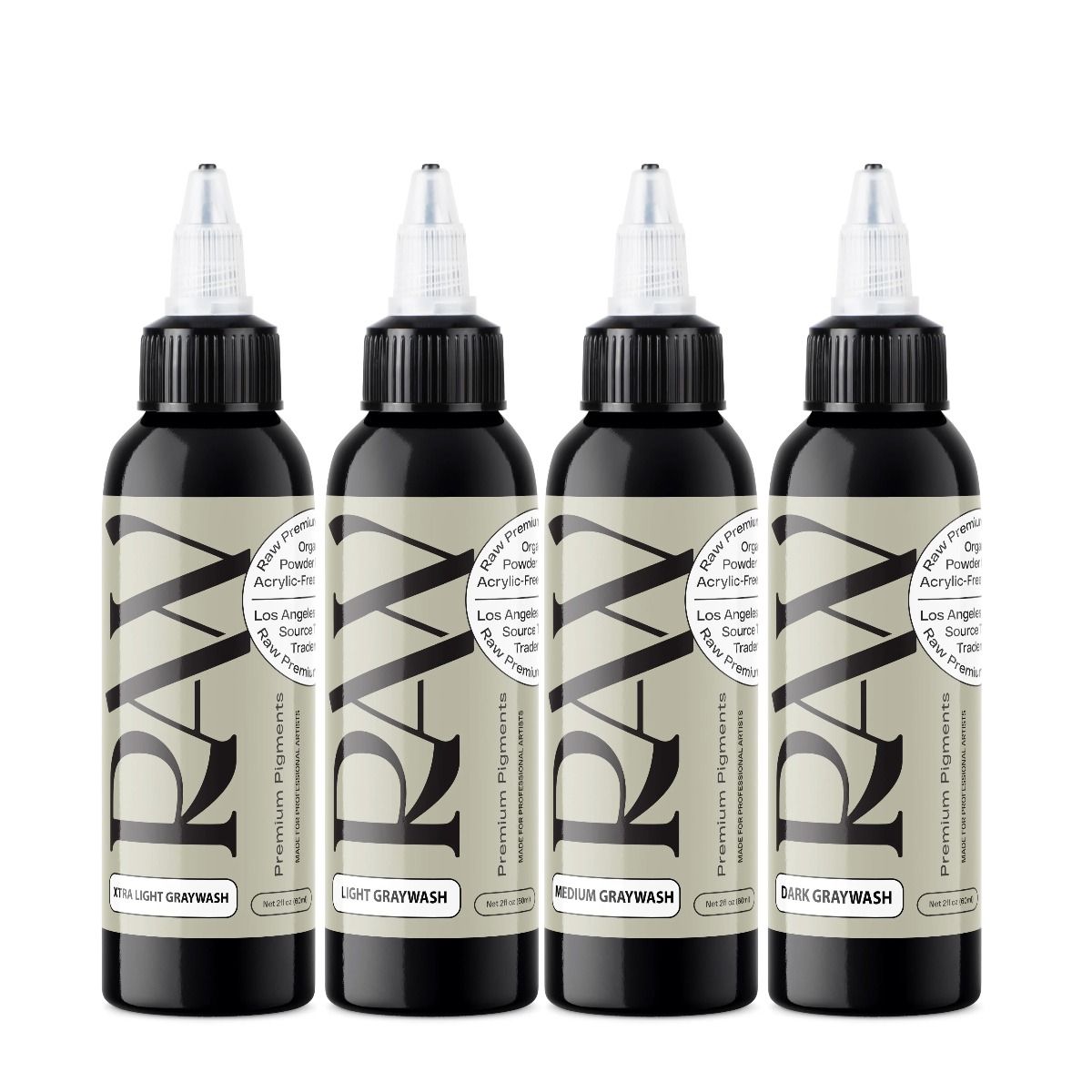 RAW Graywash 4 x 2oz SET