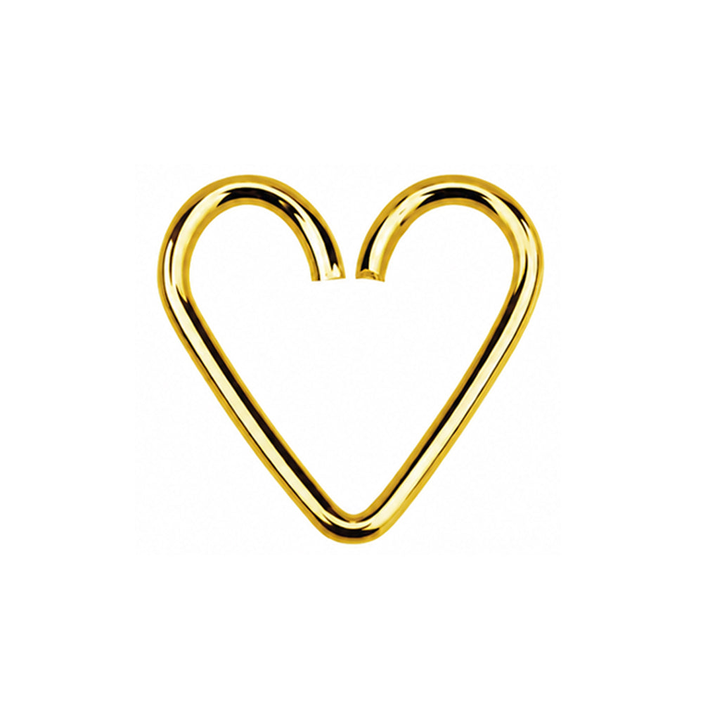 Heart-shaped Seamless Helix Rings 1mm