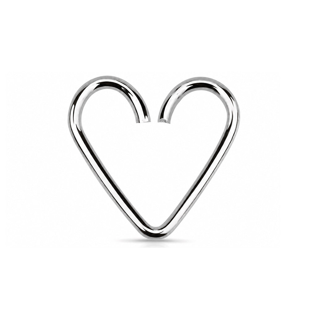 Heart-shaped Seamless Helix Rings 1mm