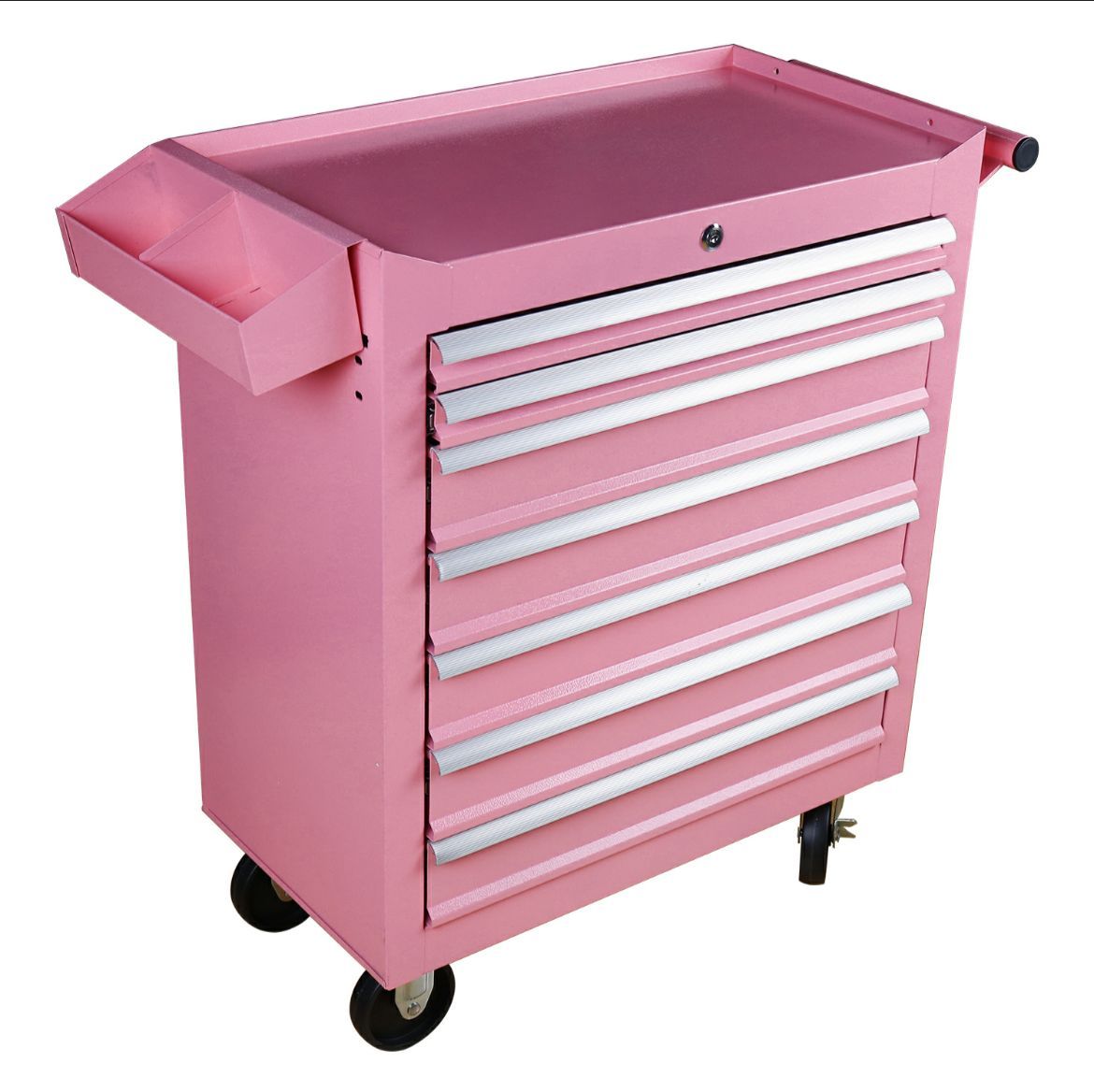 Professional Workstation With 7 Drawers (Pink)