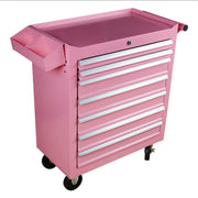Professional Workstation With 7 Drawers (Pink)