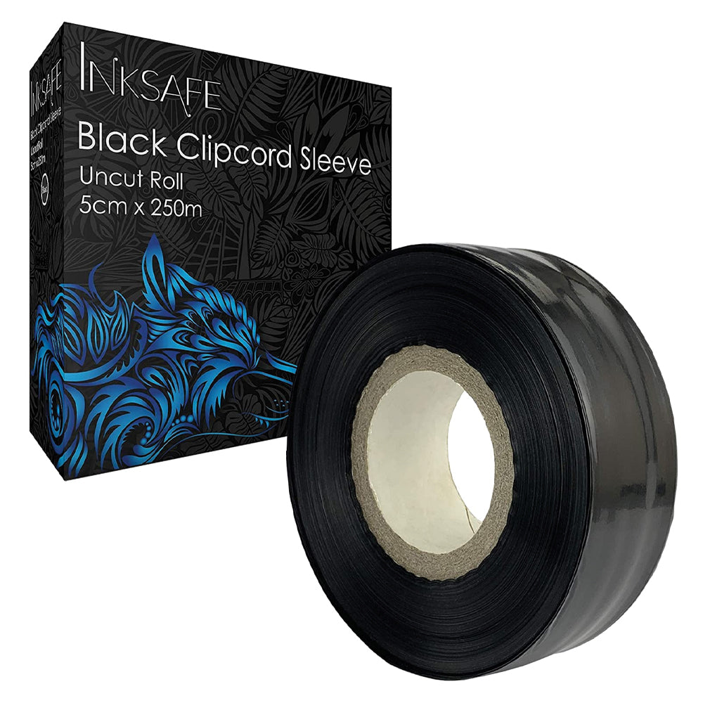 Inksafe Clipcord Cover 5cm x 250m Black Roll