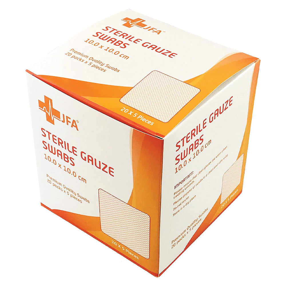 Gauze 10 x 10cm  Sterile Non Woven 4 Ply Swabs 100