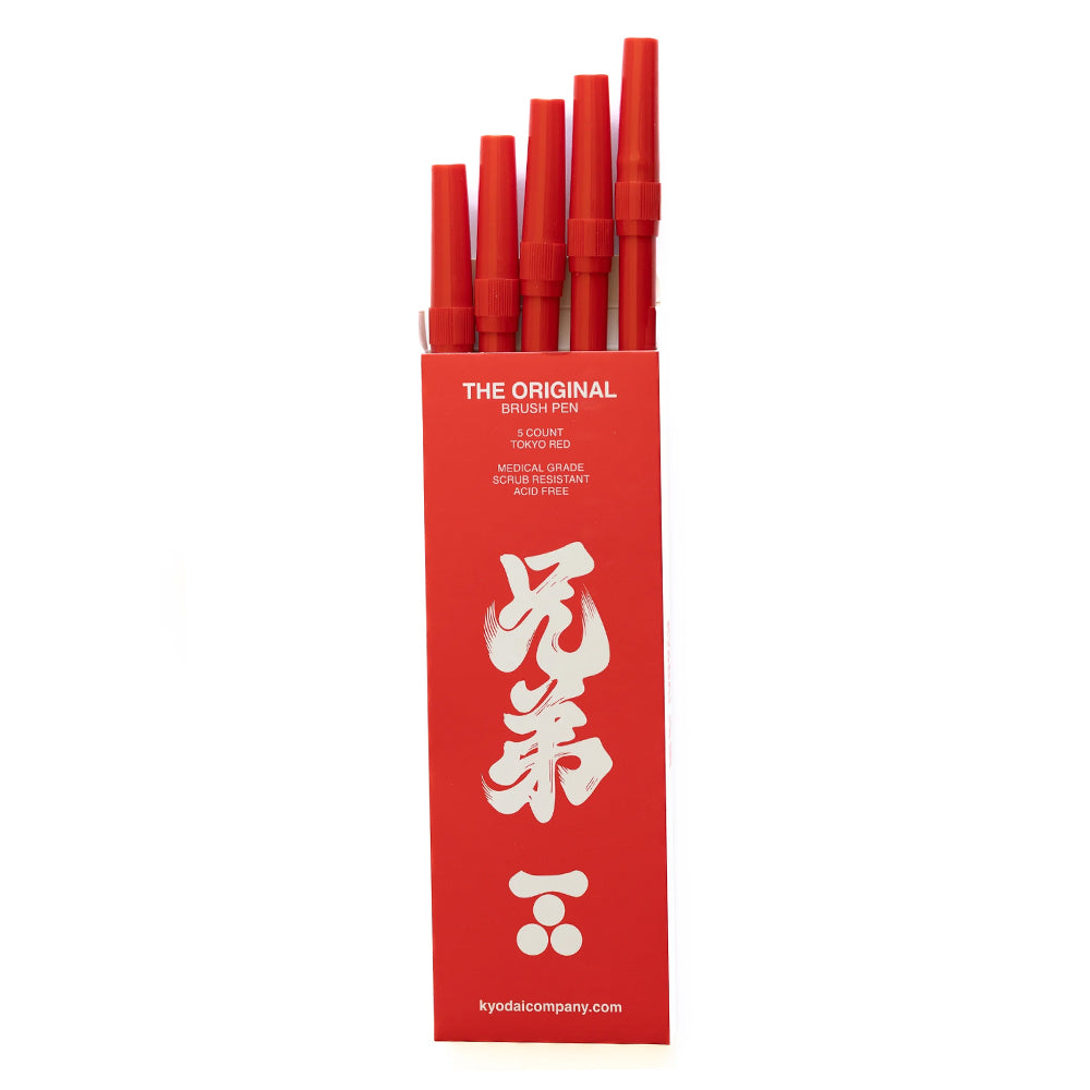 Kyodai Flex Tip Brush Pen - Tokyo Red