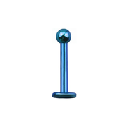 Titanium Labret Stud 1.2mm - Blue