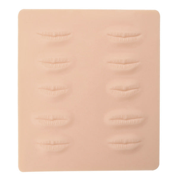 Fake Skin Lips 3D Tattoo Practice Sheet