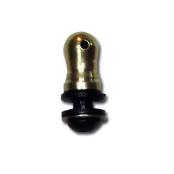 Grooved Brass Back Post - Metric Thread