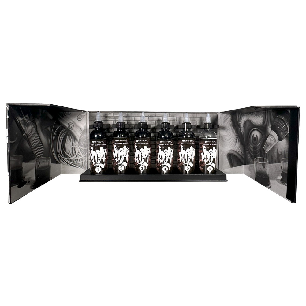 Panthera x Kindamo 'No Cap' Tattoo Ink Set x6 Bottles (150ml)