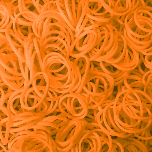 Orange Rubber Bands (100)