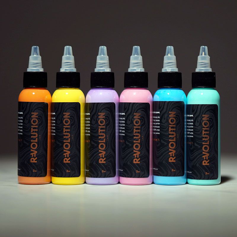 rEvolution Pastel Ink 1oz 6 Bottle Set
