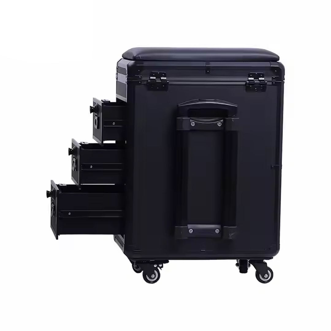 Portable Convention Workstation With Drawers And Armrest