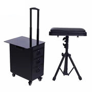 Portable Convention Workstation With Drawers And Armrest