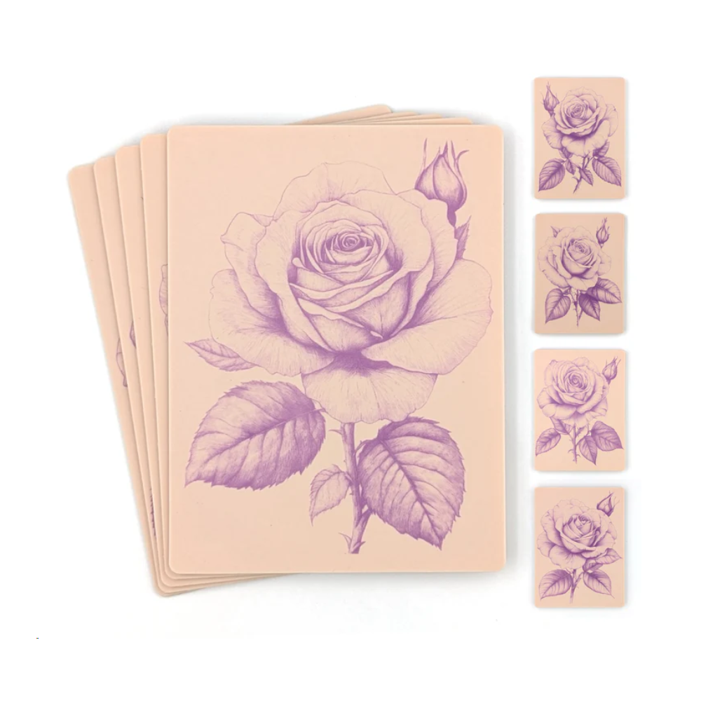 Stencil Skins Realistic Rose Set (5 A5 Sheets)