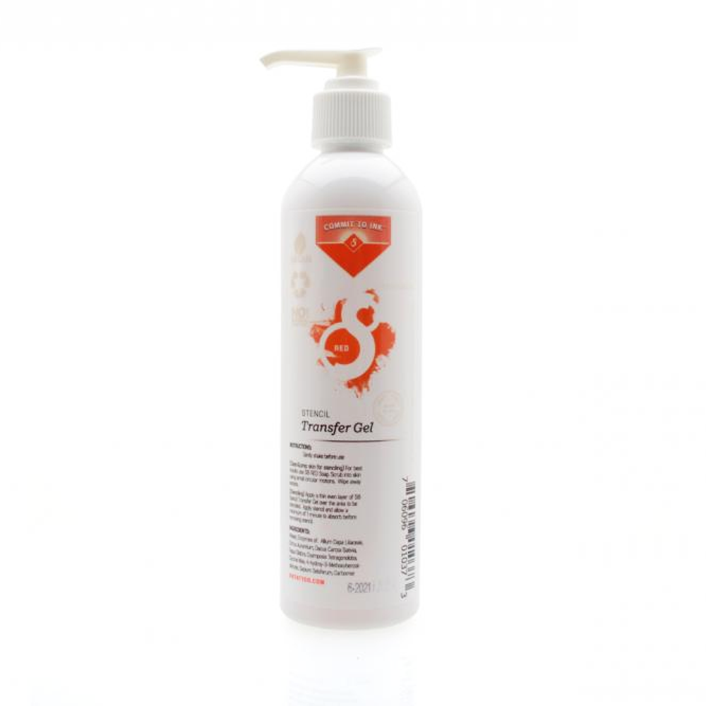S8 RED Stencil Transfer Gel 8oz bottle