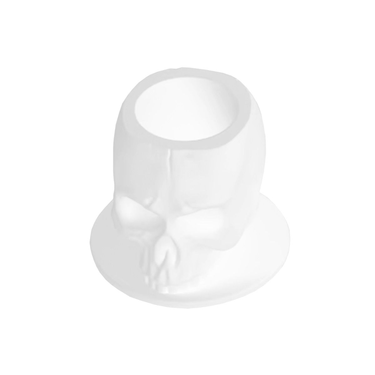 Silicone Skull Ink Cap Clear 14mm (200)