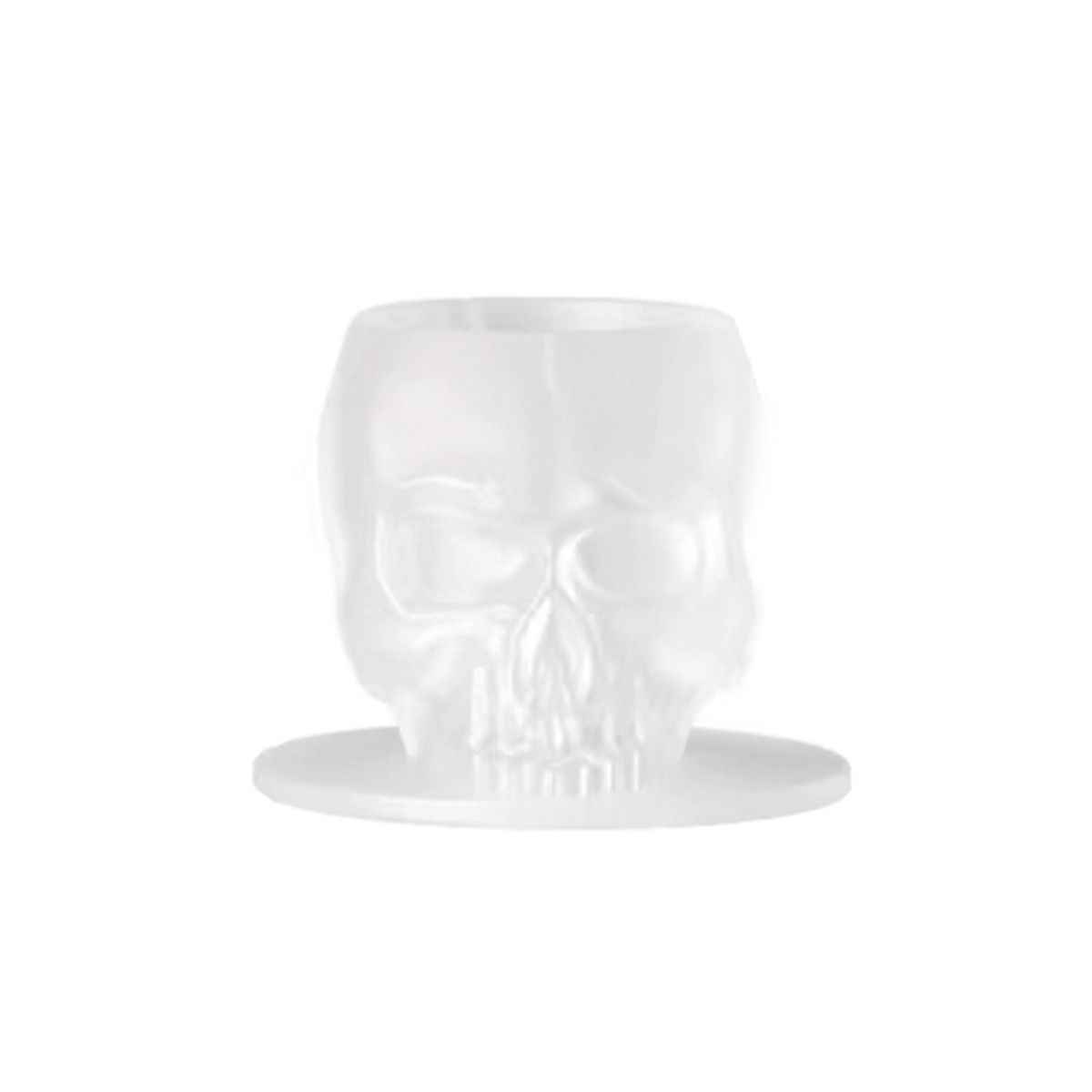 Silicone Skull Ink Cap Clear 14mm (200)