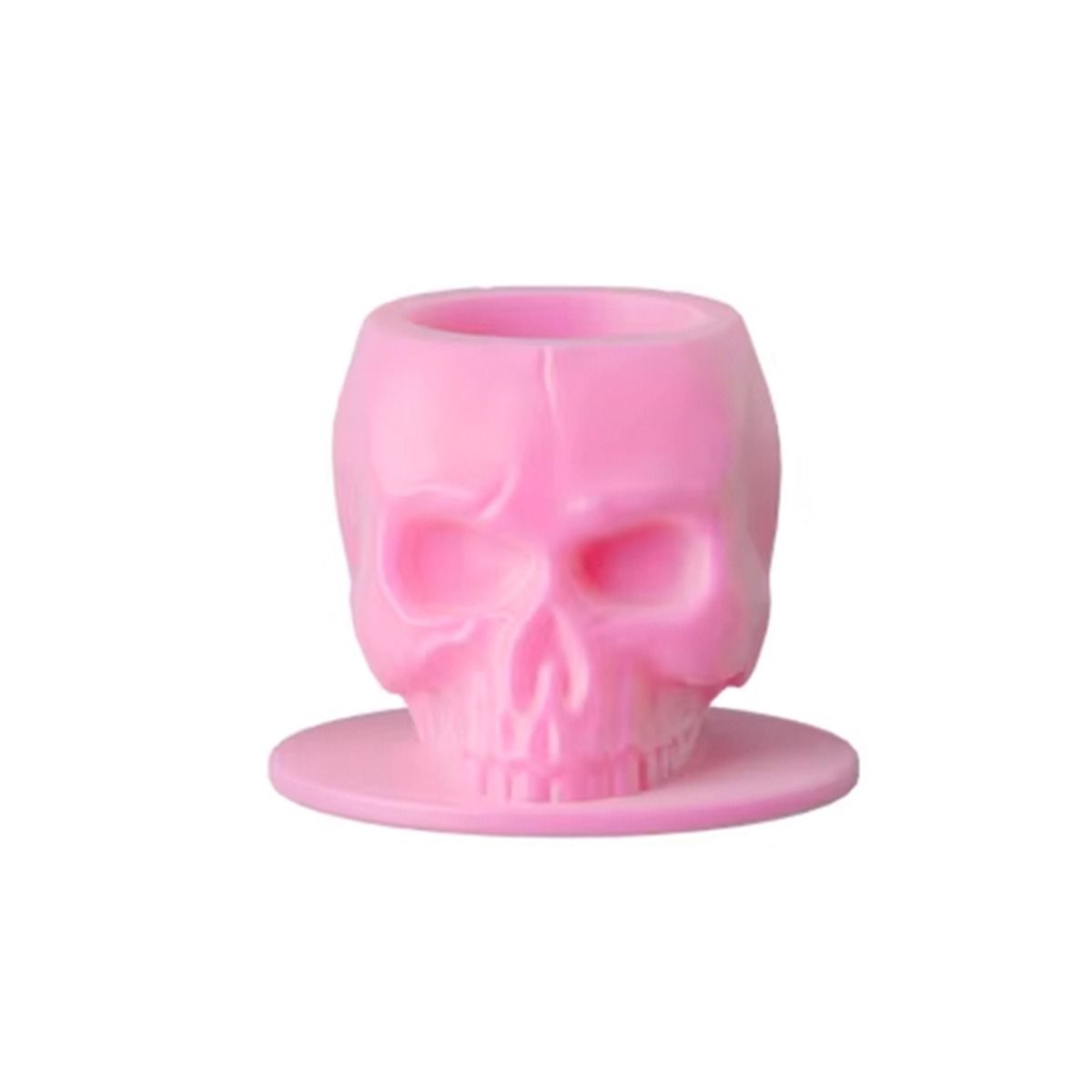 Silicone Skull Ink Cap Pink 14mm (200)