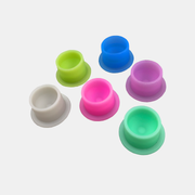 Silicone Round Ink Cap (Mixed Colours) 12mm (100)