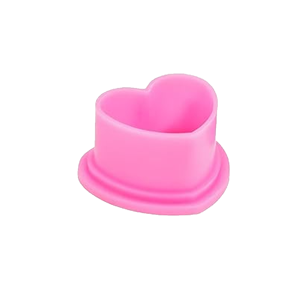 Silicone Hearts Ink Cap 12mm (100)