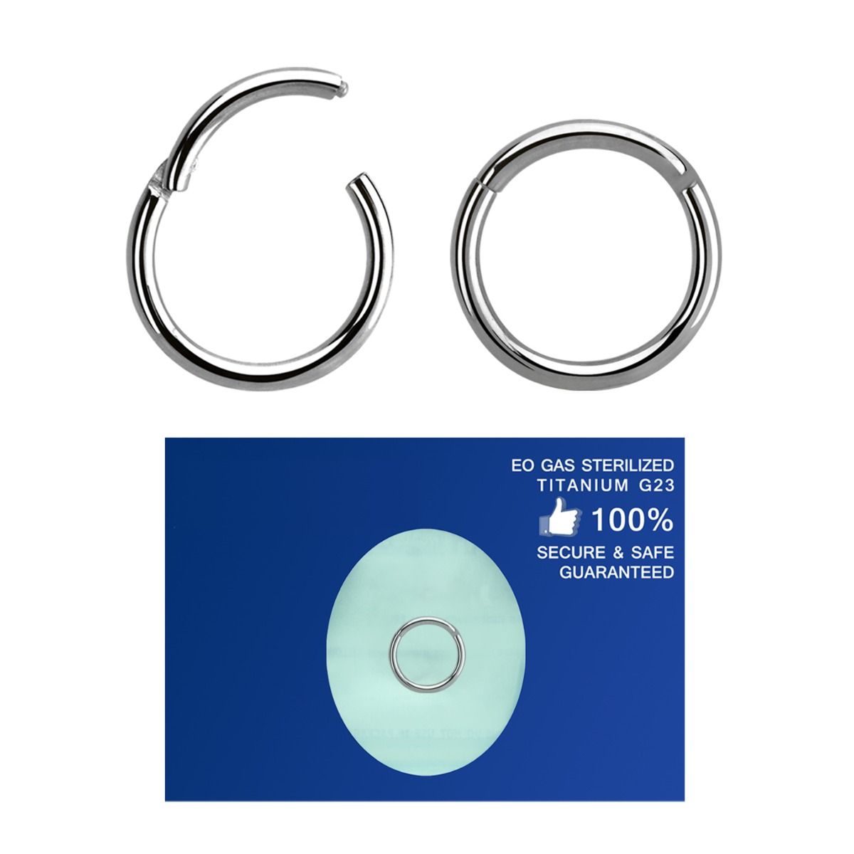 STERILE Hinged Segment Ring - Titanium