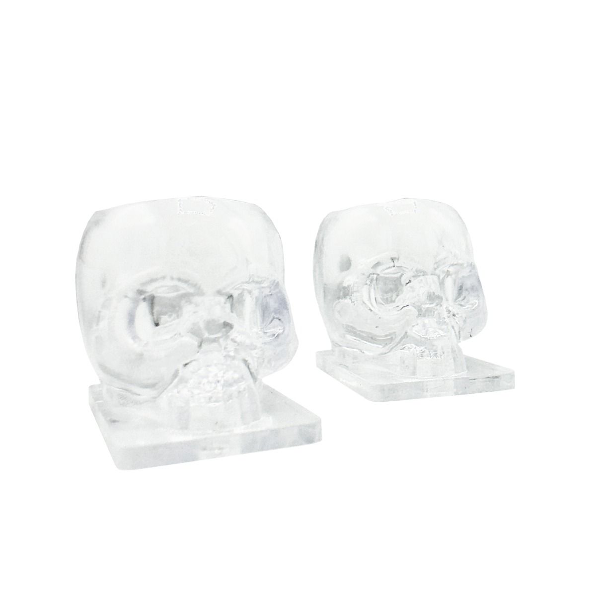 Skull Ink Cap Transparent Clear 12mm (200)