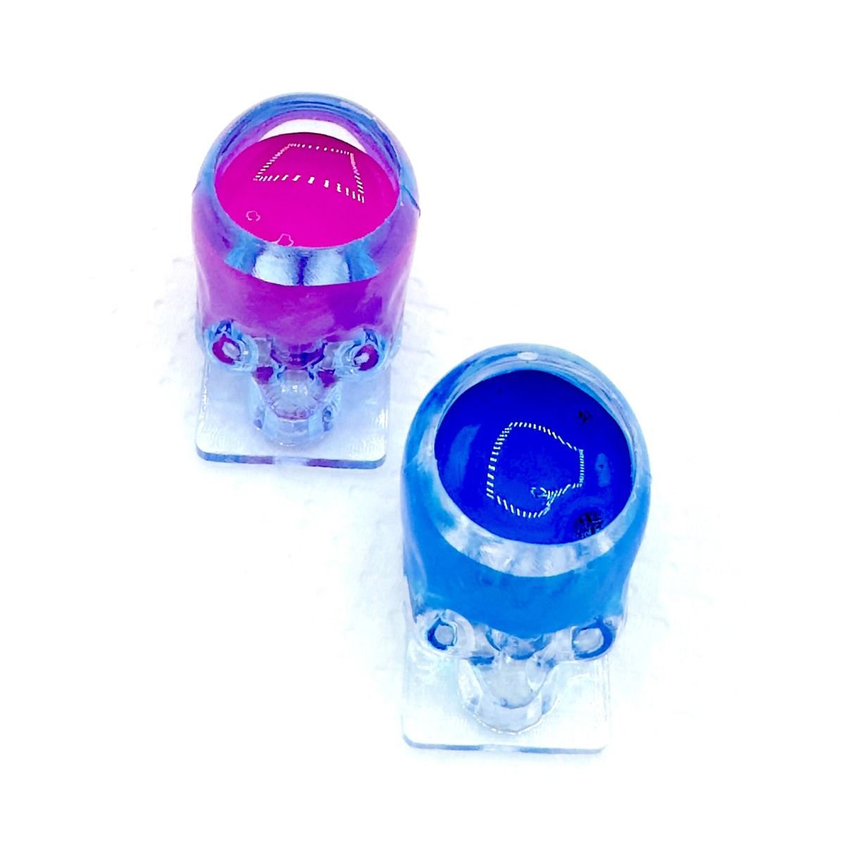 Skull Ink Cap Transparent Clear 12mm (200)
