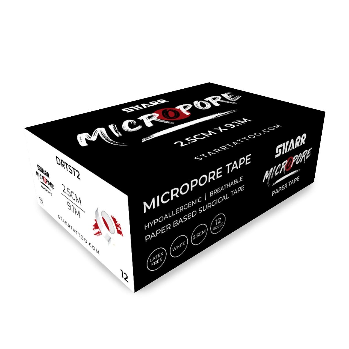 Starr Micropore 2.5cm Dressing Tape (12)