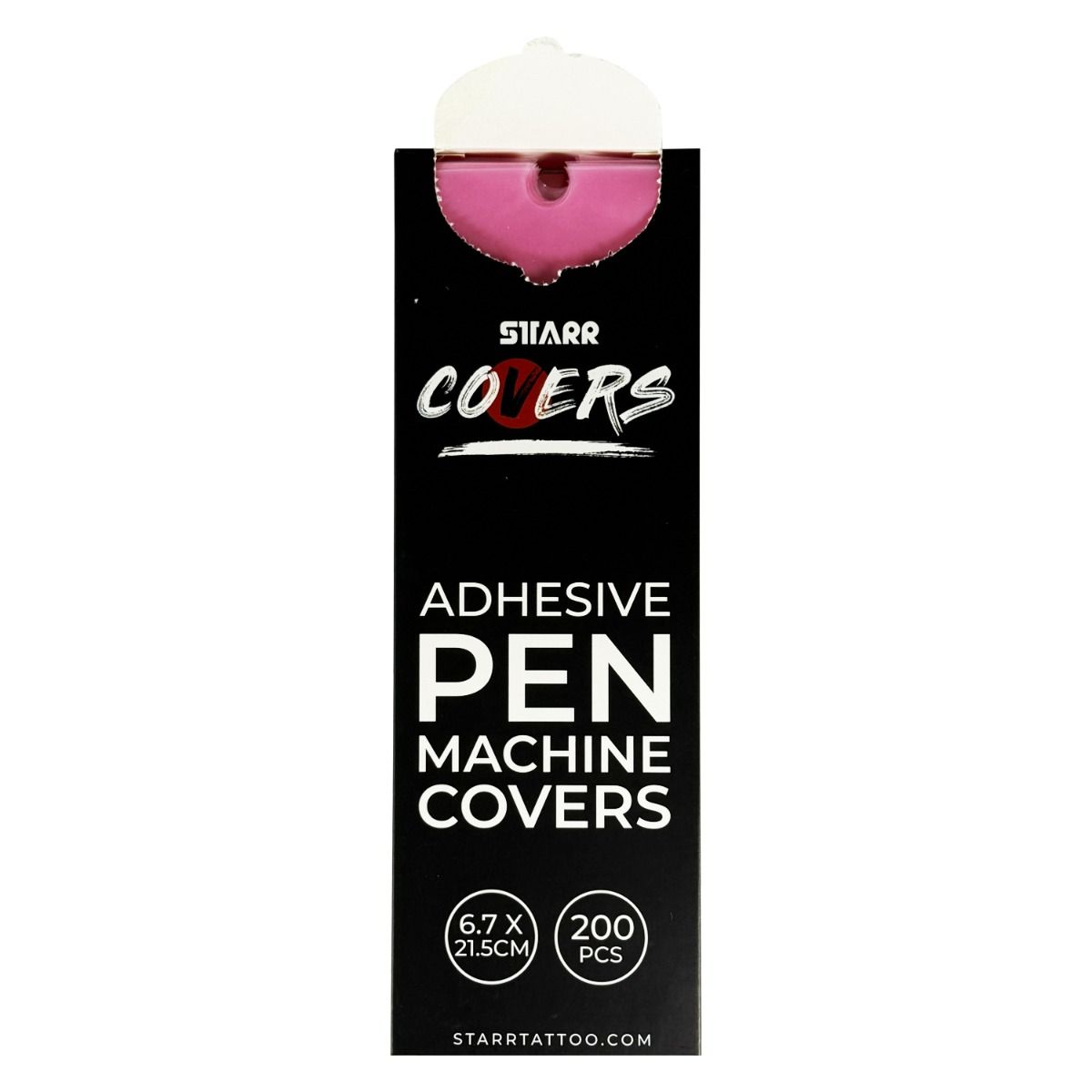 Starr Pen Machine Covers With Adhesive Strip Pink 21cm x 6.5cm 200