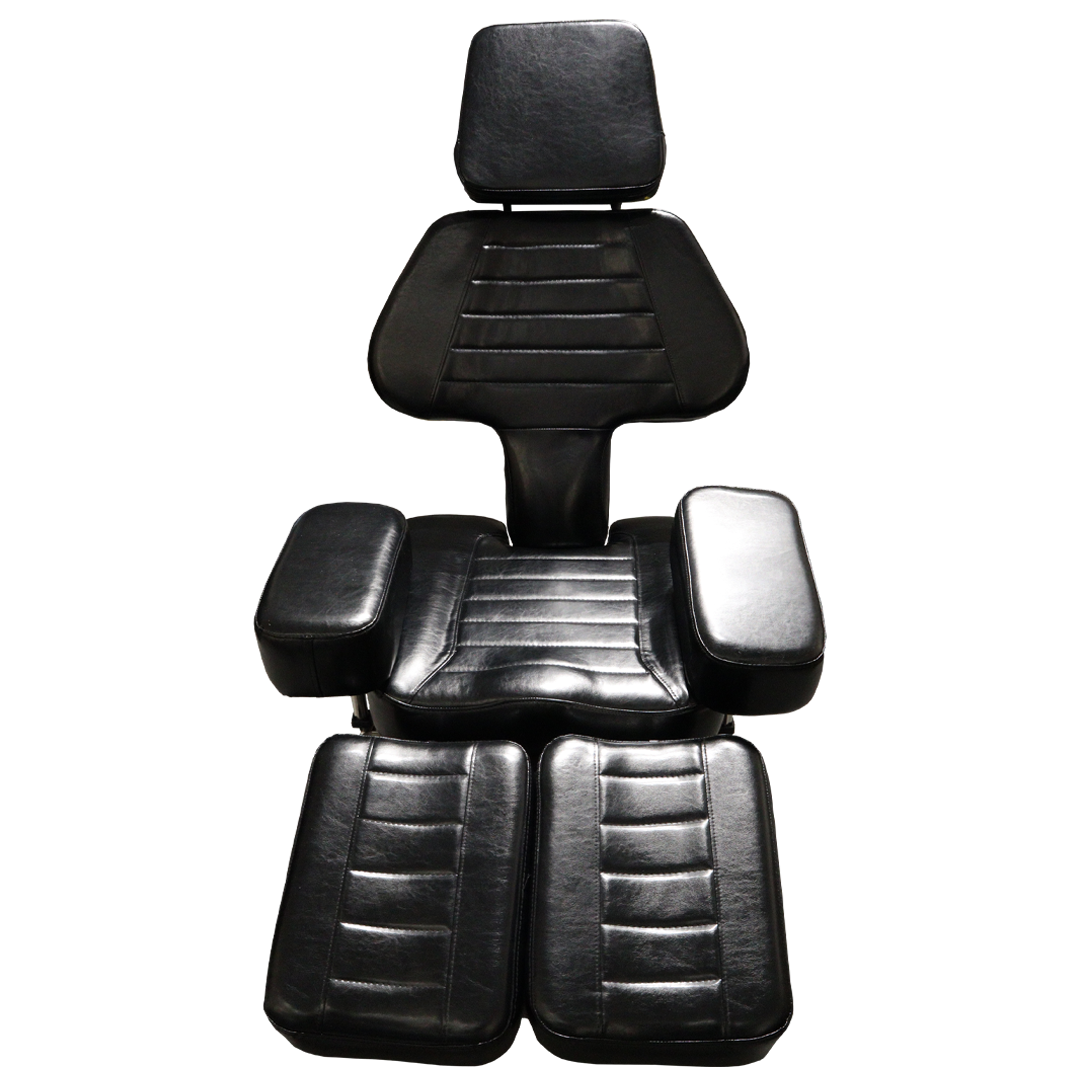 Starr Hydraulic Split Leg Tattoo Couch Black