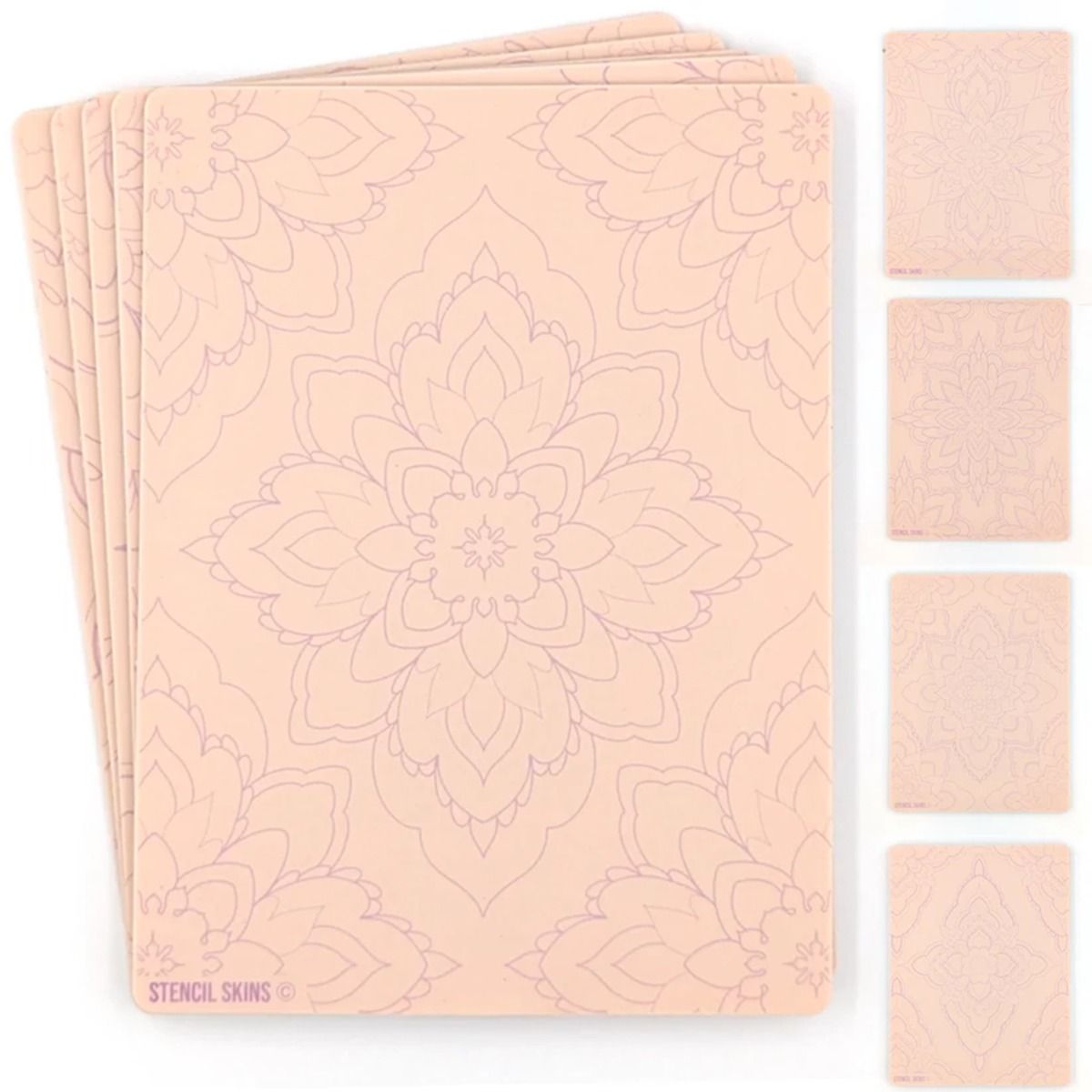 Stencil Skins Mandala Set (5 A5 Sheets)