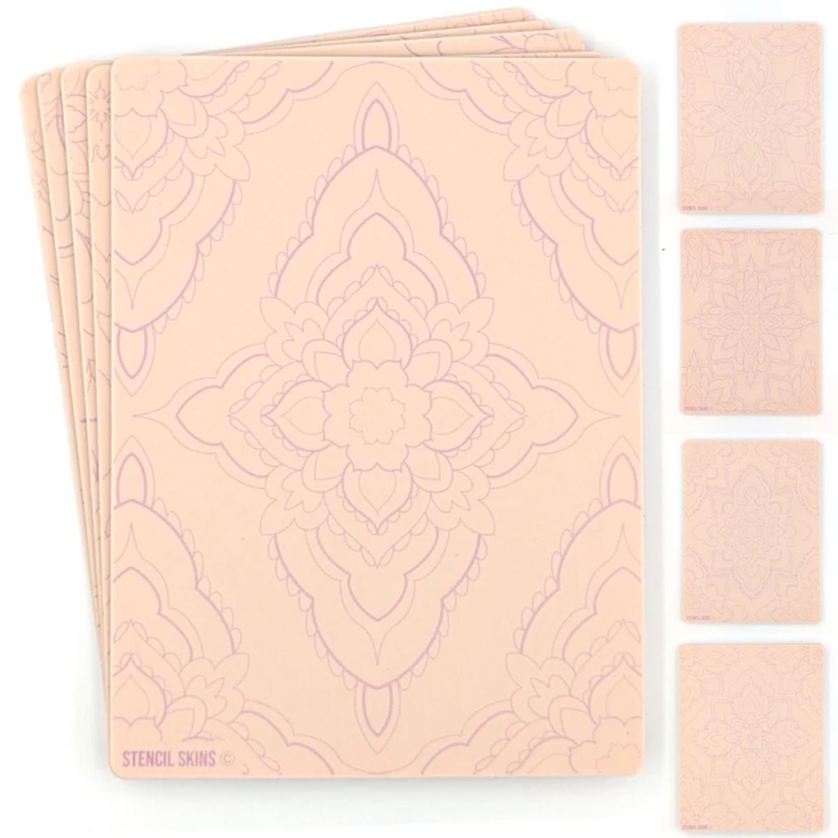Stencil Skins Mandala Set (5 A5 Sheets)