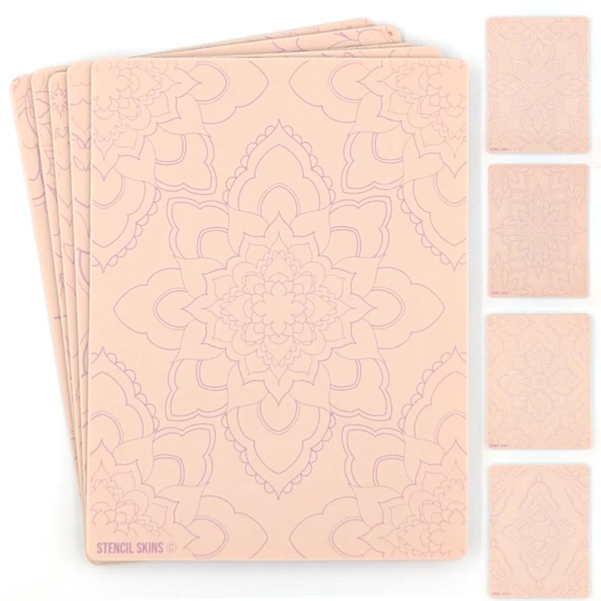 Stencil Skins Mandala Set (5 A5 Sheets)