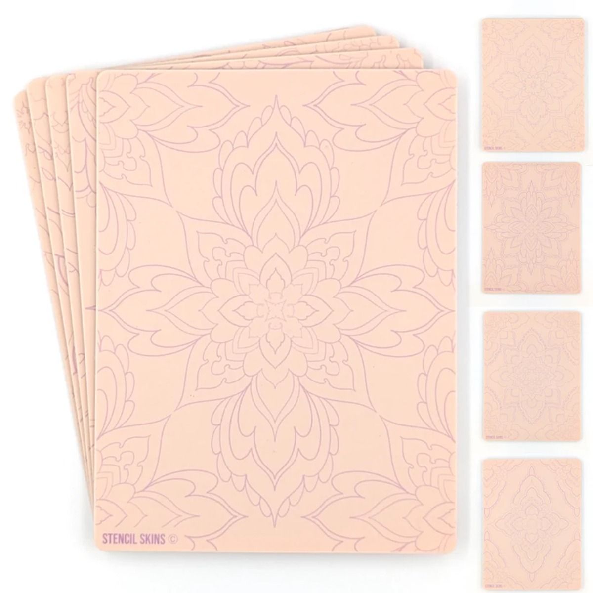 Stencil Skins Mandala Set (5 A5 Sheets)