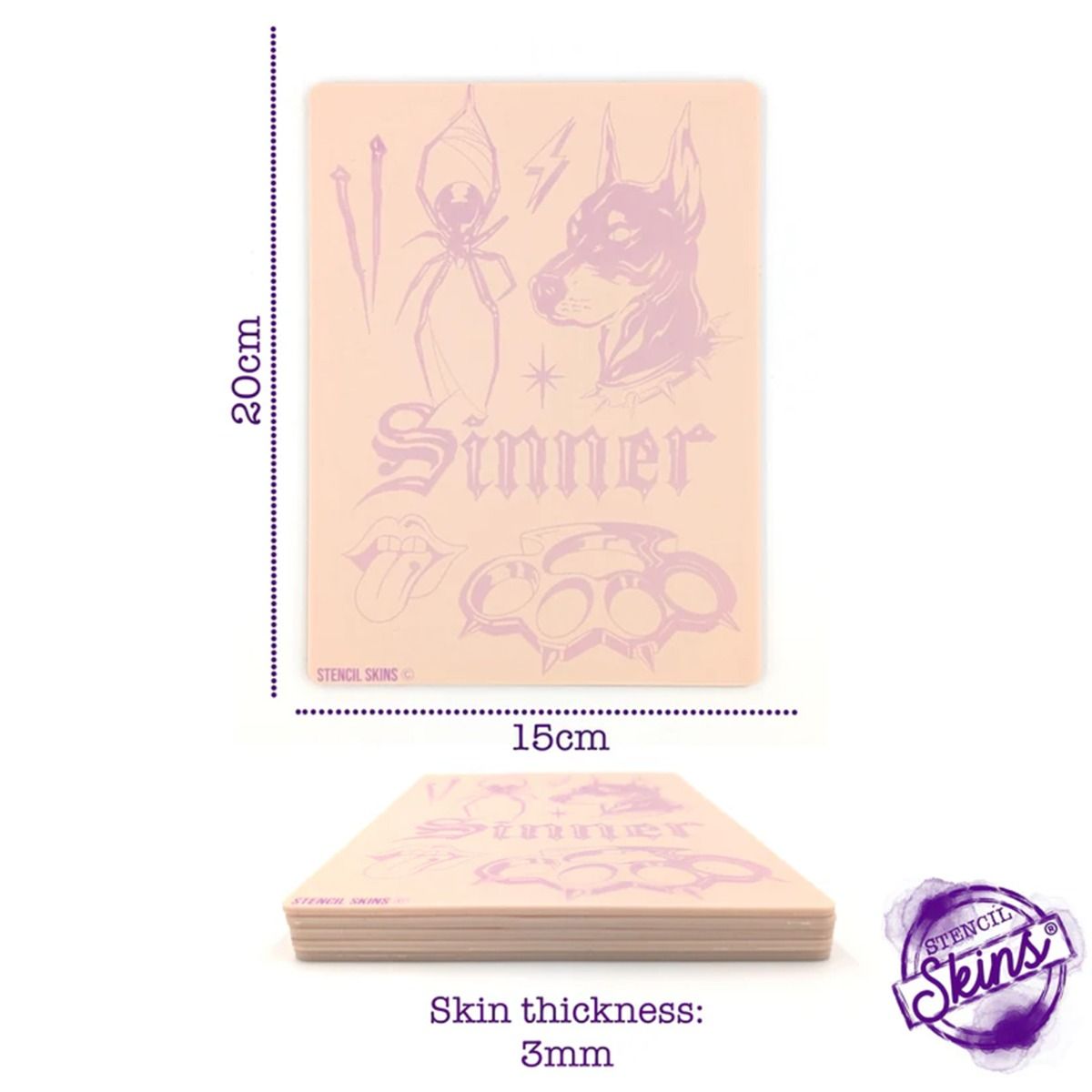 Stencil Skins Patchwork Set (5 A5 Sheets)