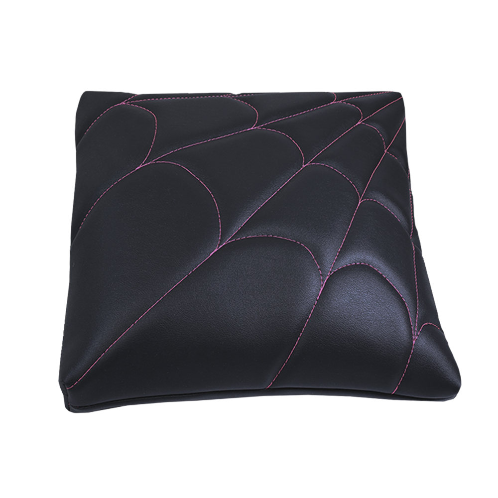 Black Swordfish Cushion Pink Web Square