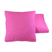 Pink Swordfish Cushion Pink Hearts Square