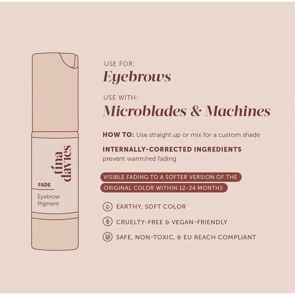 Tina Davies Fade Eyebrow Pigment Collection