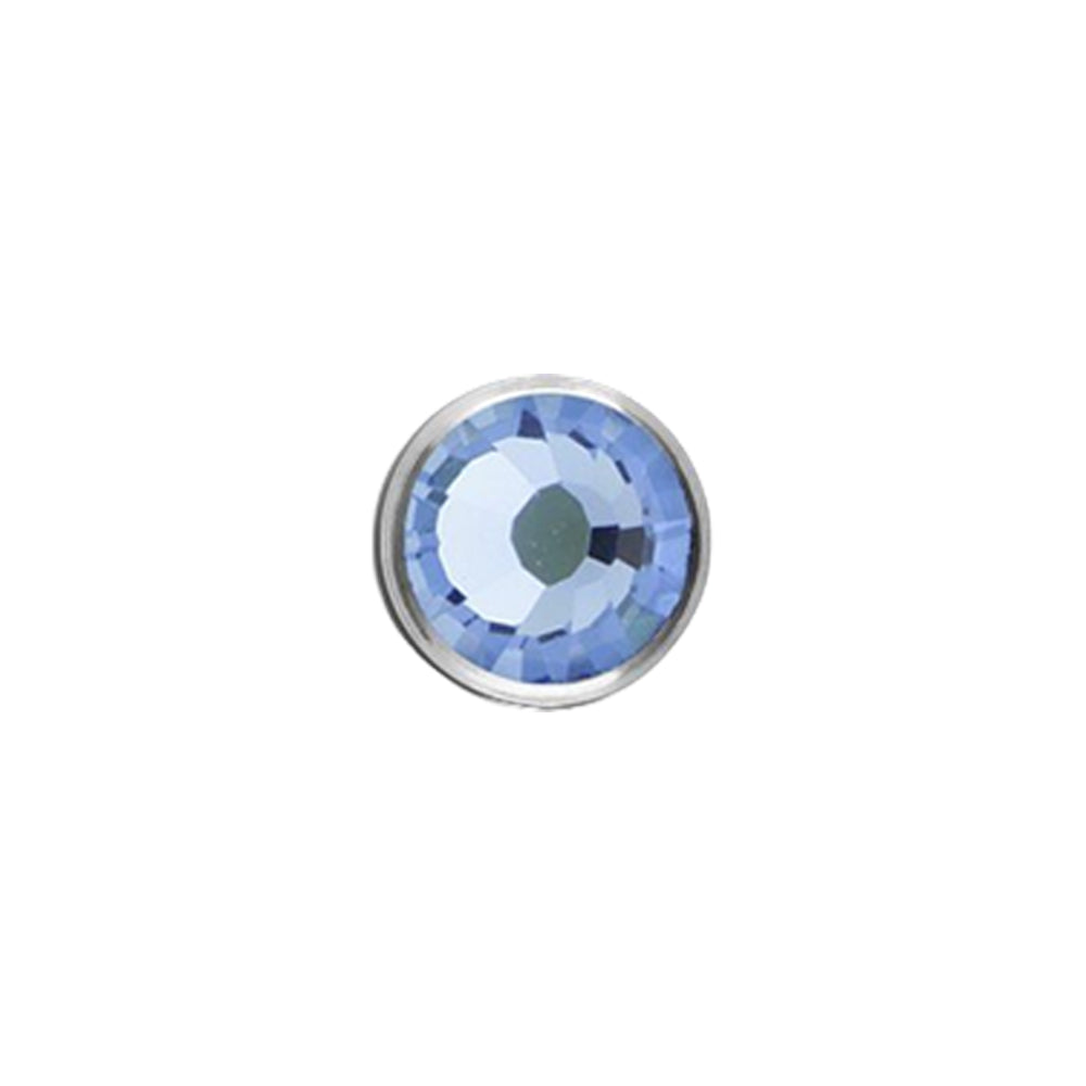 Titanium Dermal Top with Crystal 1.2mm x 4mm