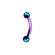 Titanium Curved Barbells 1.2mm - Rainbow